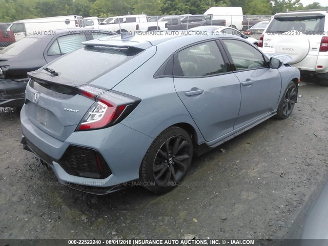 SHHFK7H46HU425917 - 2017 HONDA CIVIC SPORT GRAY photo 4