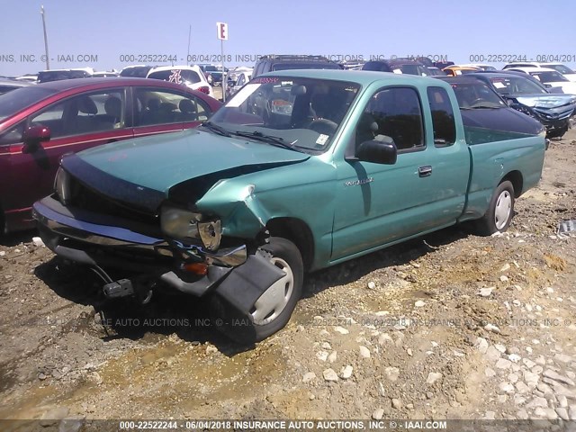 4TAVL52N7WZ022001 - 1998 TOYOTA TACOMA XTRACAB GREEN photo 2