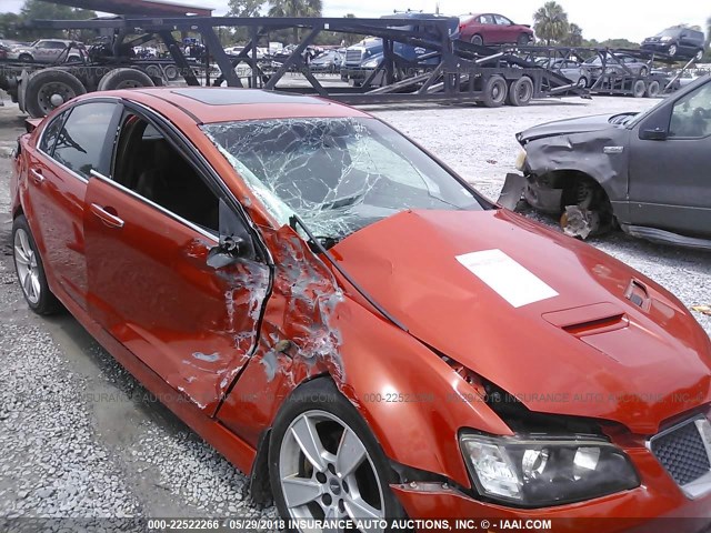 6G2EC57Y68L147043 - 2008 PONTIAC G8 GT ORANGE photo 6