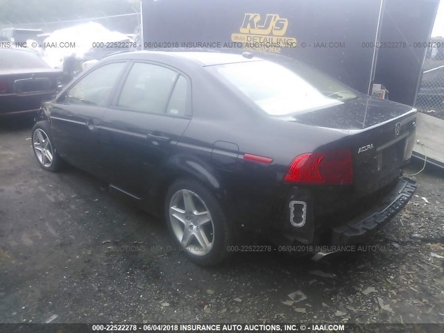 19UUA65586A044256 - 2006 ACURA 3.2TL BLACK photo 3