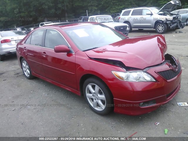 4T1BE46K77U065095 - 2007 TOYOTA CAMRY NEW GENERAT CE/LE/XLE/SE RED photo 1