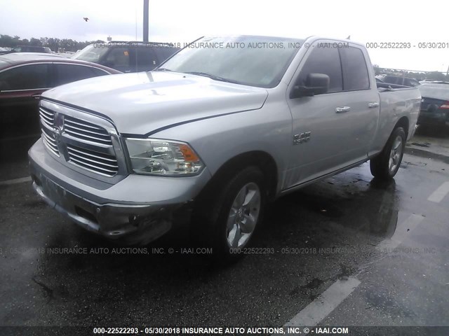 1C6RR6GG3FS762634 - 2015 RAM 1500 SLT SILVER photo 2