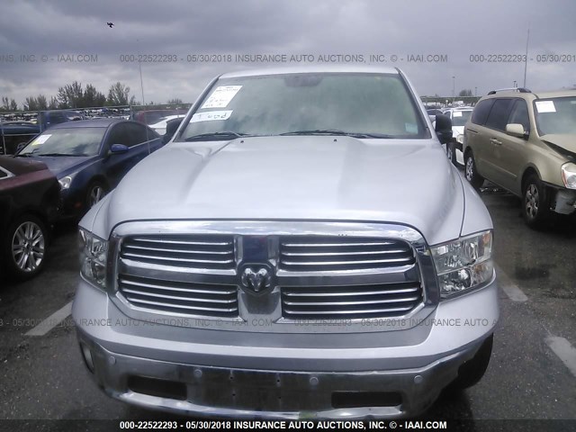 1C6RR6GG3FS762634 - 2015 RAM 1500 SLT SILVER photo 6