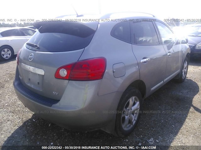 JN8AS5MT7BW182588 - 2011 NISSAN ROGUE S/SV/KROM GRAY photo 4