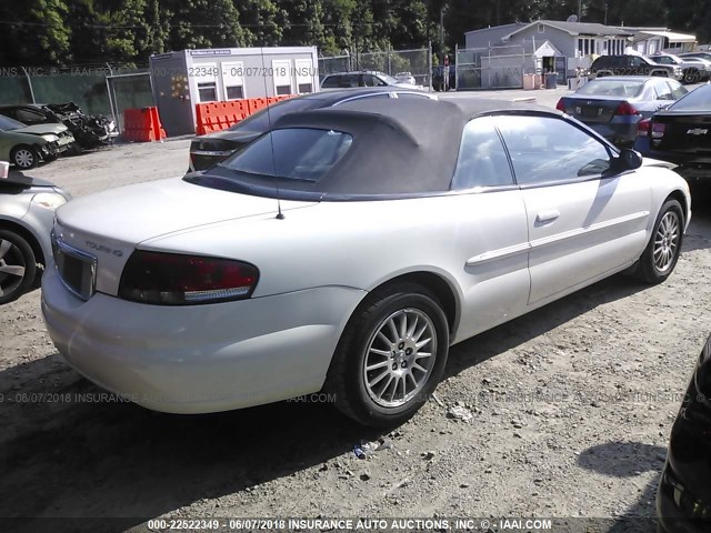 1C3EL55R15N661746 - 2005 CHRYSLER SEBRING TOURING WHITE photo 4