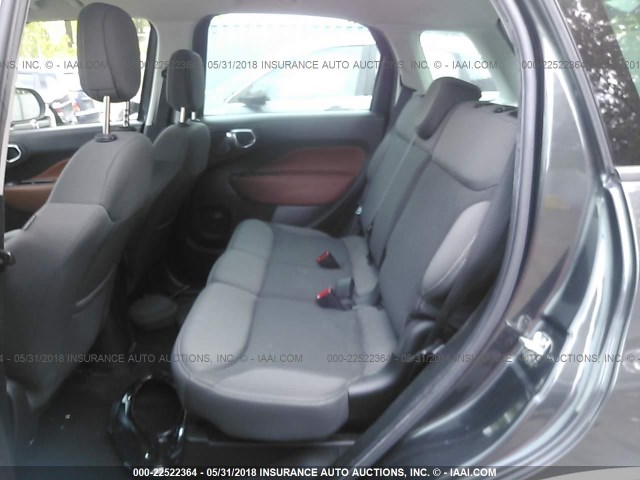 ZFBCFADH6EZ012340 - 2014 FIAT 500L TREKKING GRAY photo 8