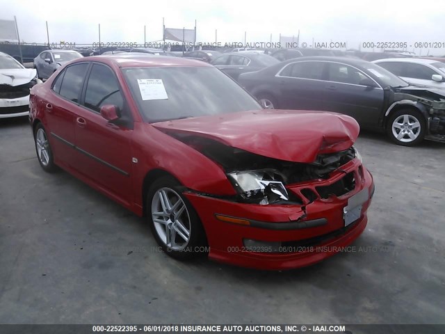 YS3FD49Y471125630 - 2007 SAAB 9-3 2.0T RED photo 1