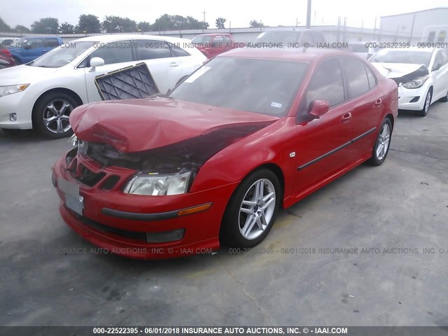 YS3FD49Y471125630 - 2007 SAAB 9-3 2.0T RED photo 2