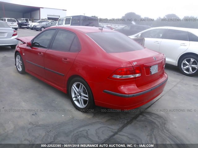 YS3FD49Y471125630 - 2007 SAAB 9-3 2.0T RED photo 3