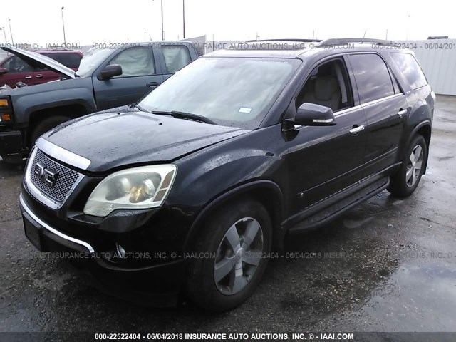 1GKLRMED3AJ104438 - 2010 GMC ACADIA SLT-1 Czarny zdjęcie 2
