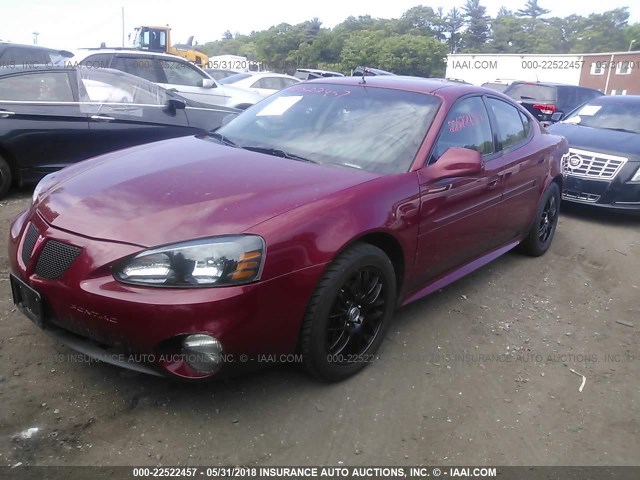 2G2WR524641159455 - 2004 PONTIAC GRAND PRIX GTP RED photo 2