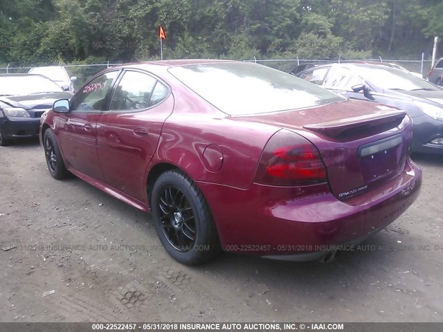 2G2WR524641159455 - 2004 PONTIAC GRAND PRIX GTP RED photo 3