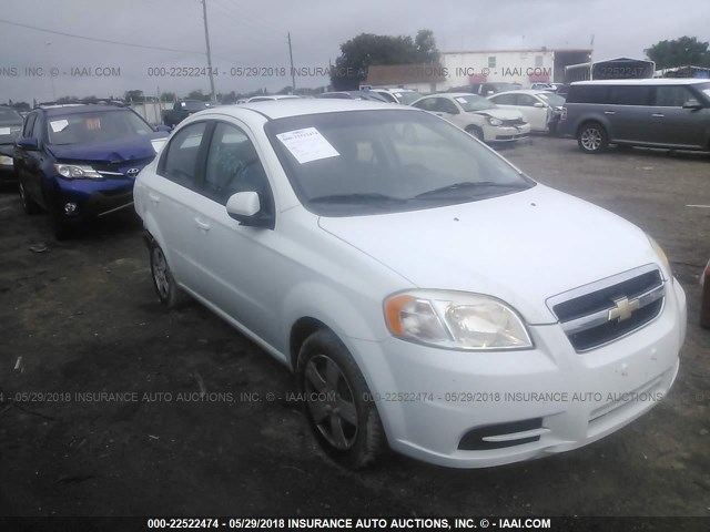 KL1TD5DE5BB242656 - 2011 CHEVROLET AVEO LS/LT WHITE photo 1