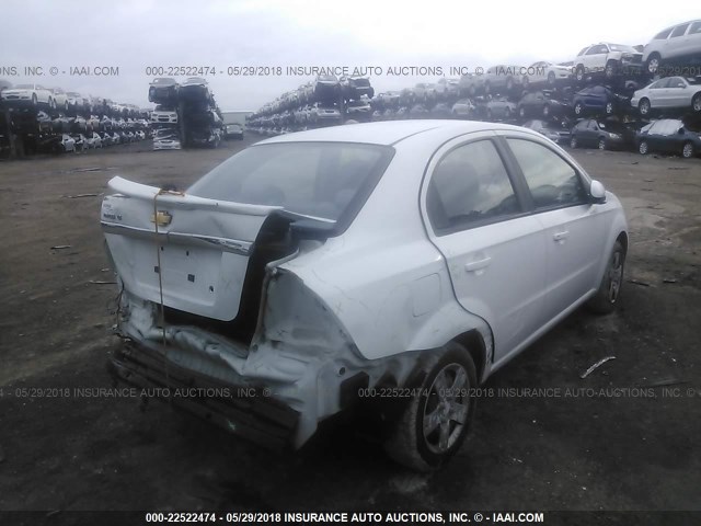 KL1TD5DE5BB242656 - 2011 CHEVROLET AVEO LS/LT 白色 照片 4