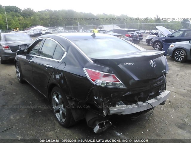 19UUA9F56AA003570 - 2010 ACURA TL BLACK photo 3