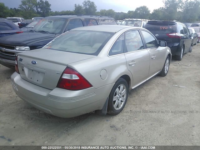 1FAFP24156G167853 - 2006 FORD FIVE HUNDRED SEL GRAY photo 4