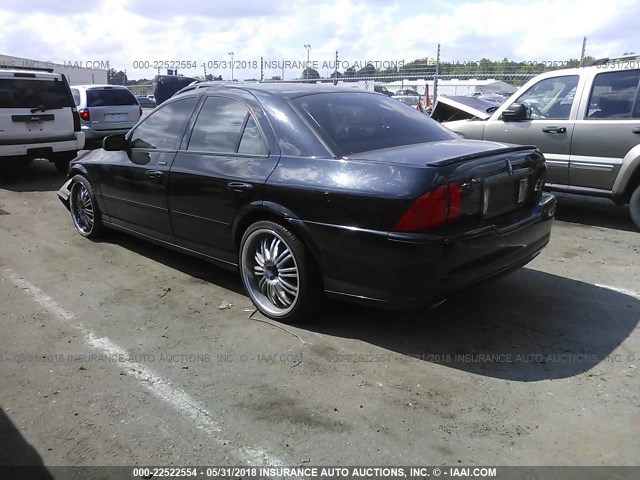 1LNHM87AX4Y636531 - 2004 LINCOLN LS BLACK photo 3