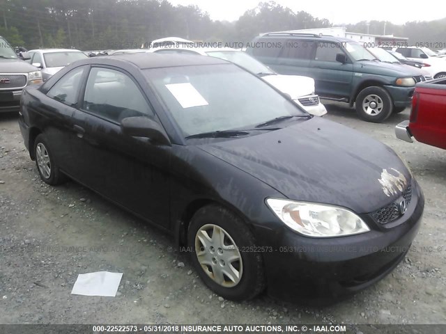 1HGEM22124L047211 - 2004 HONDA CIVIC DX VP BLACK photo 1