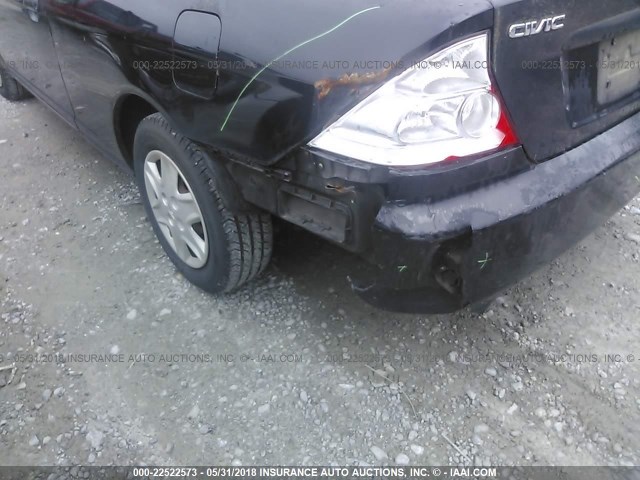1HGEM22124L047211 - 2004 HONDA CIVIC DX VP BLACK photo 6