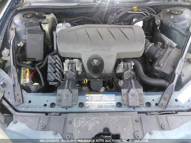 2G2WP552361204094 - 2006 PONTIAC GRAND PRIX BLUE photo 10