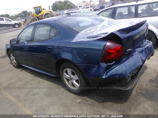 2G2WP552361204094 - 2006 PONTIAC GRAND PRIX BLUE photo 3