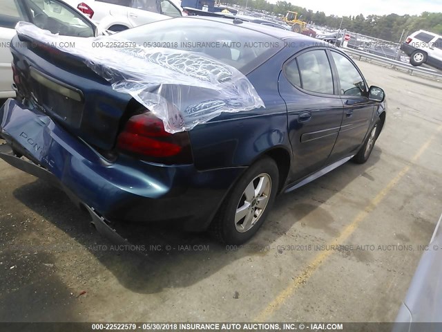 2G2WP552361204094 - 2006 PONTIAC GRAND PRIX BLUE photo 4