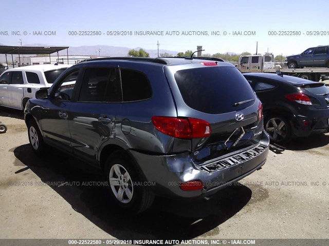 5NMSG13D59H235435 - 2009 HYUNDAI SANTA FE GLS GRAY photo 3