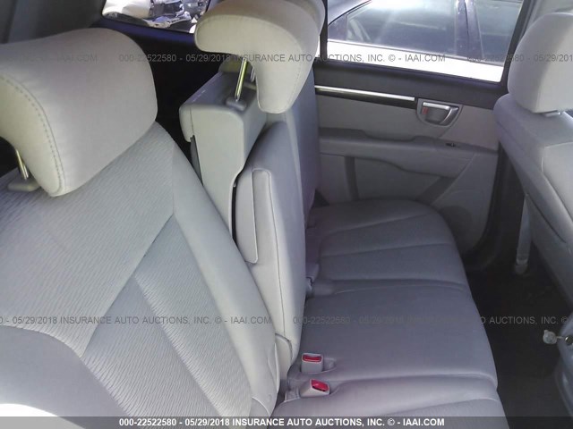 5NMSG13D59H235435 - 2009 HYUNDAI SANTA FE GLS GRAY photo 8