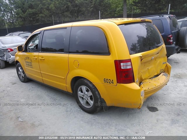 1D8HN44H18B122170 - 2008 DODGE GRAND CARAVAN SE YELLOW photo 3