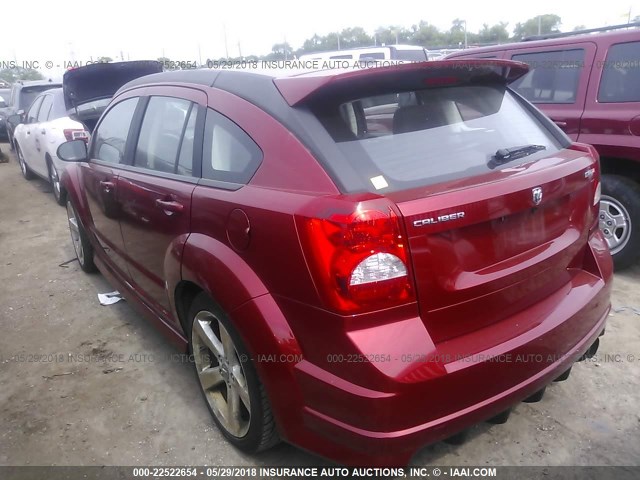 1B3HB68F18D722494 - 2008 DODGE CALIBER SRT-4 RED photo 3