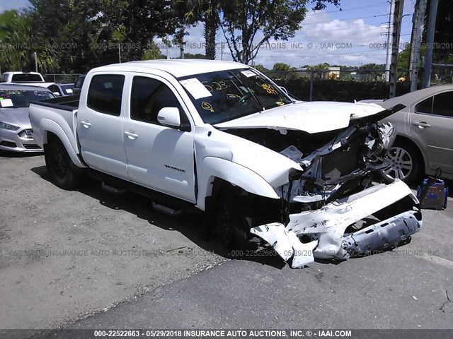 5TFJU4GN9EX057670 - 2014 TOYOTA TACOMA DOUBLE CAB PRERUNNER WHITE photo 1