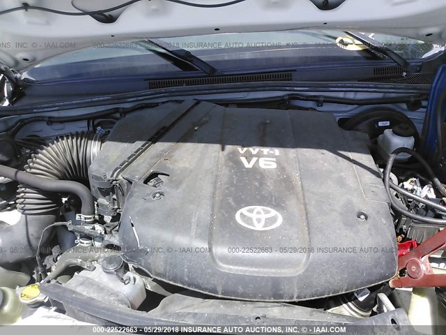 5TFJU4GN9EX057670 - 2014 TOYOTA TACOMA DOUBLE CAB PRERUNNER WHITE photo 10