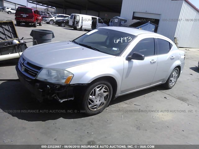 1B3BD4FB9BN546493 - 2011 DODGE AVENGER EXPRESS SILVER photo 2