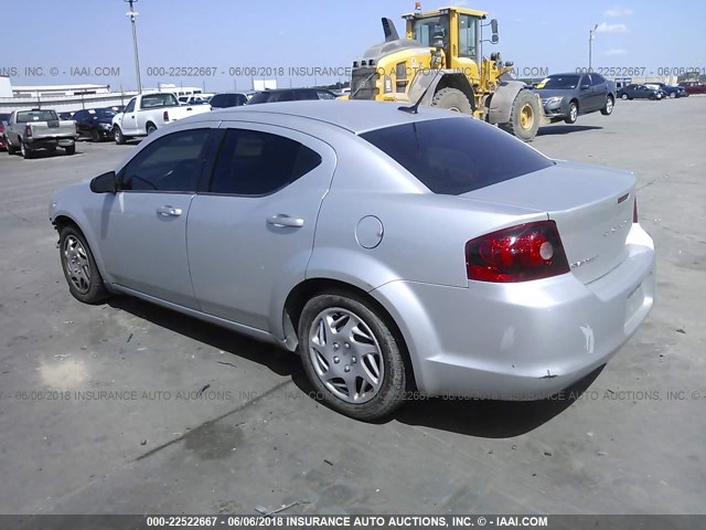 1B3BD4FB9BN546493 - 2011 DODGE AVENGER EXPRESS 银色 照片 3