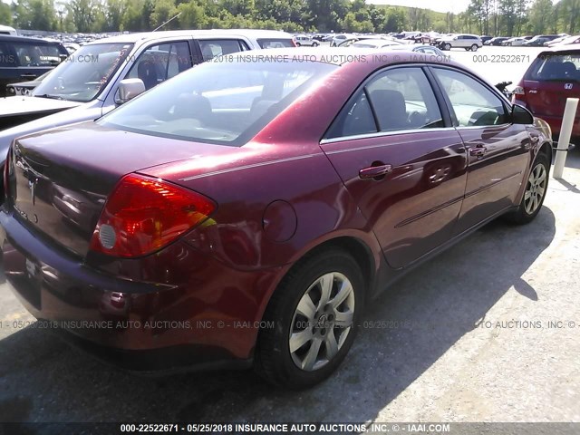 1G2ZF57B684119772 - 2008 PONTIAC G6 VALUE LEADER/BASE MAROON photo 4