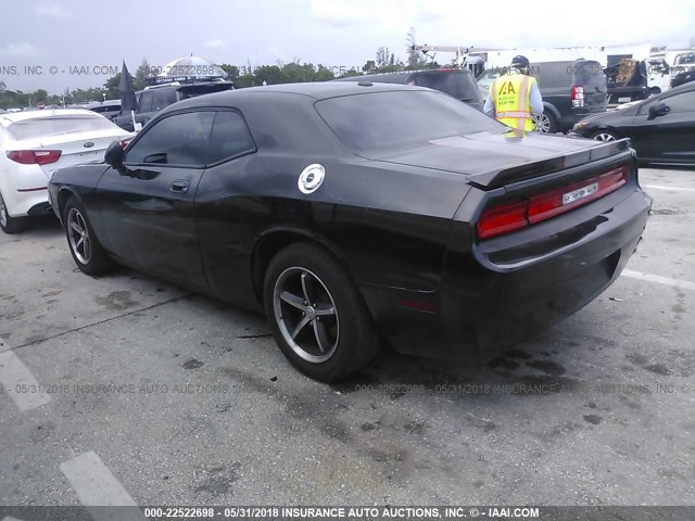 2B3CJ4DV0AH289788 - 2010 DODGE CHALLENGER SE BLACK photo 3