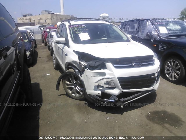 1FMCU9H90DUB12073 - 2013 FORD ESCAPE SEL WHITE photo 1