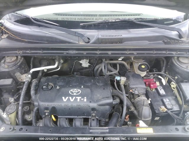 JTLKT324340166184 - 2004 TOYOTA SCION XB შავი ფოტო 10