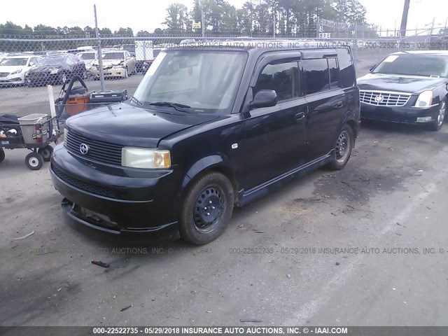 JTLKT324340166184 - 2004 TOYOTA SCION XB შავი ფოტო 2