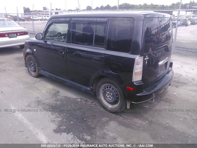 JTLKT324340166184 - 2004 TOYOTA SCION XB შავი ფოტო 3
