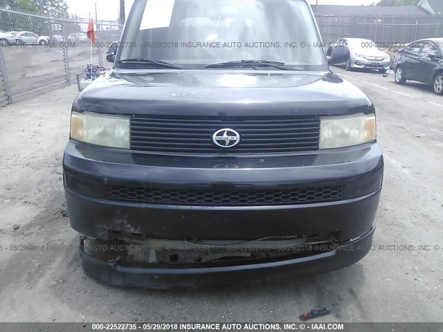 JTLKT324340166184 - 2004 TOYOTA SCION XB შავი ფოტო 6