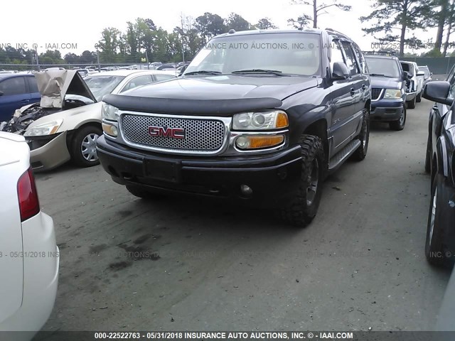 1GKEK63U84J199093 - 2004 GMC YUKON DENALI BLACK photo 2