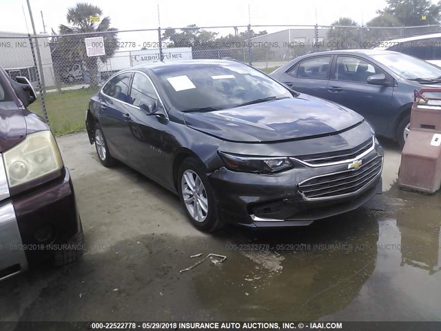 1G1ZE5ST0HF151273 - 2017 CHEVROLET MALIBU LT GRAY photo 1