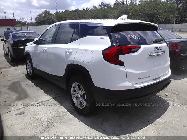 3GKALMEV0JL284102 - 2018 GMC TERRAIN SLE WHITE photo 3