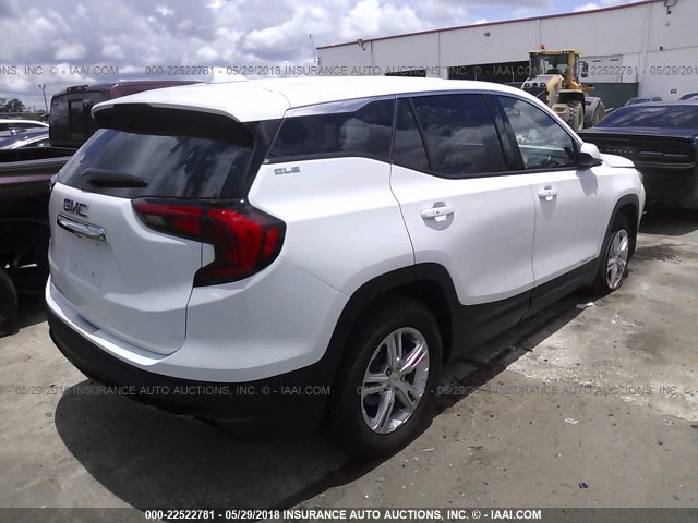 3GKALMEV0JL284102 - 2018 GMC TERRAIN SLE WHITE photo 4