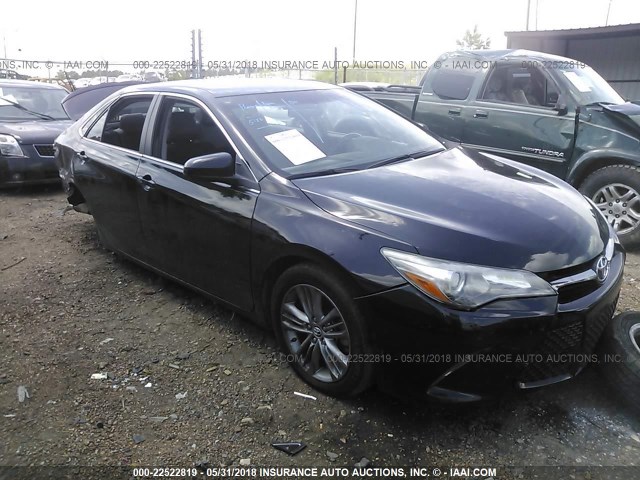 4T1BF1FK0FU491320 - 2015 TOYOTA CAMRY LE/XLE/SE/XSE BLACK photo 1