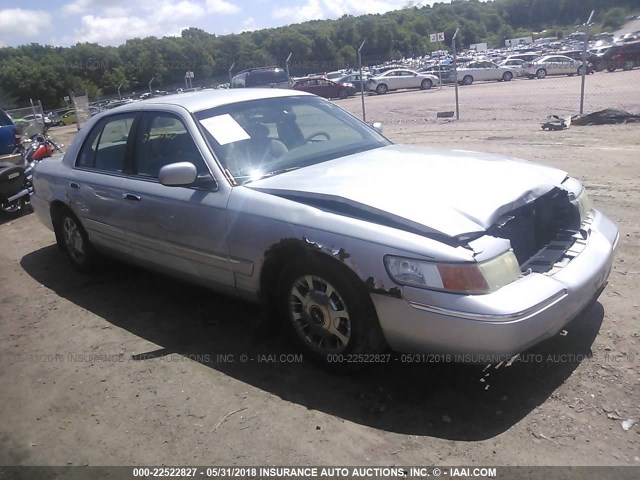 2MEFM74W2YX607096 - 2000 MERCURY GRAND MARQUIS GS GRAY photo 1