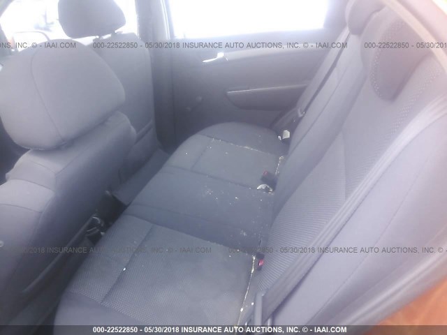 KL1TD56677B044013 - 2007 CHEVROLET AVEO LS ORANGE photo 8