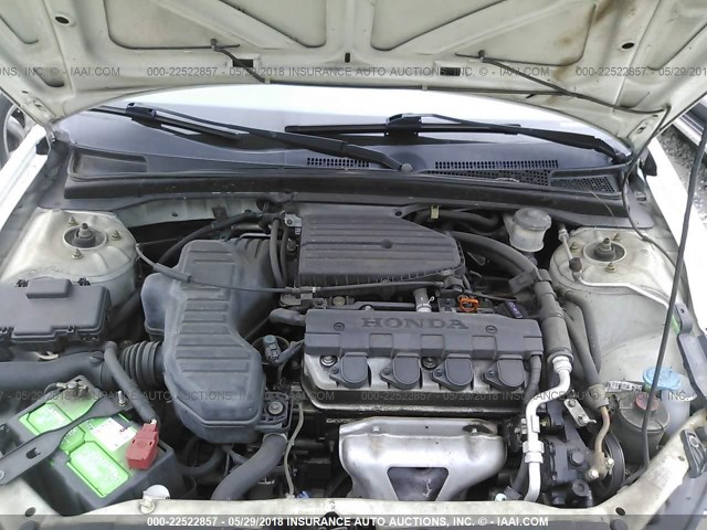 2HGES16304H618123 - 2004 HONDA CIVIC DX VP თეთრი ფოტო 10