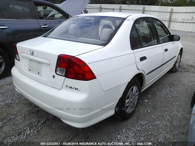 2HGES16304H618123 - 2004 HONDA CIVIC DX VP თეთრი ფოტო 4